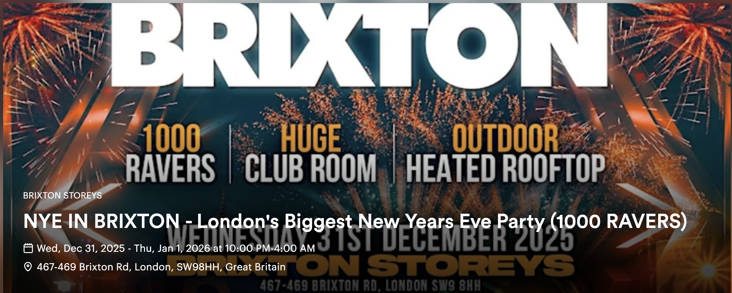 NYE IN BRIXTON